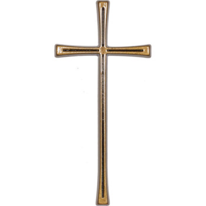 Крест католический 016 16х7.5см, золото