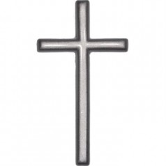 Крест католический 15х8см, серебро
